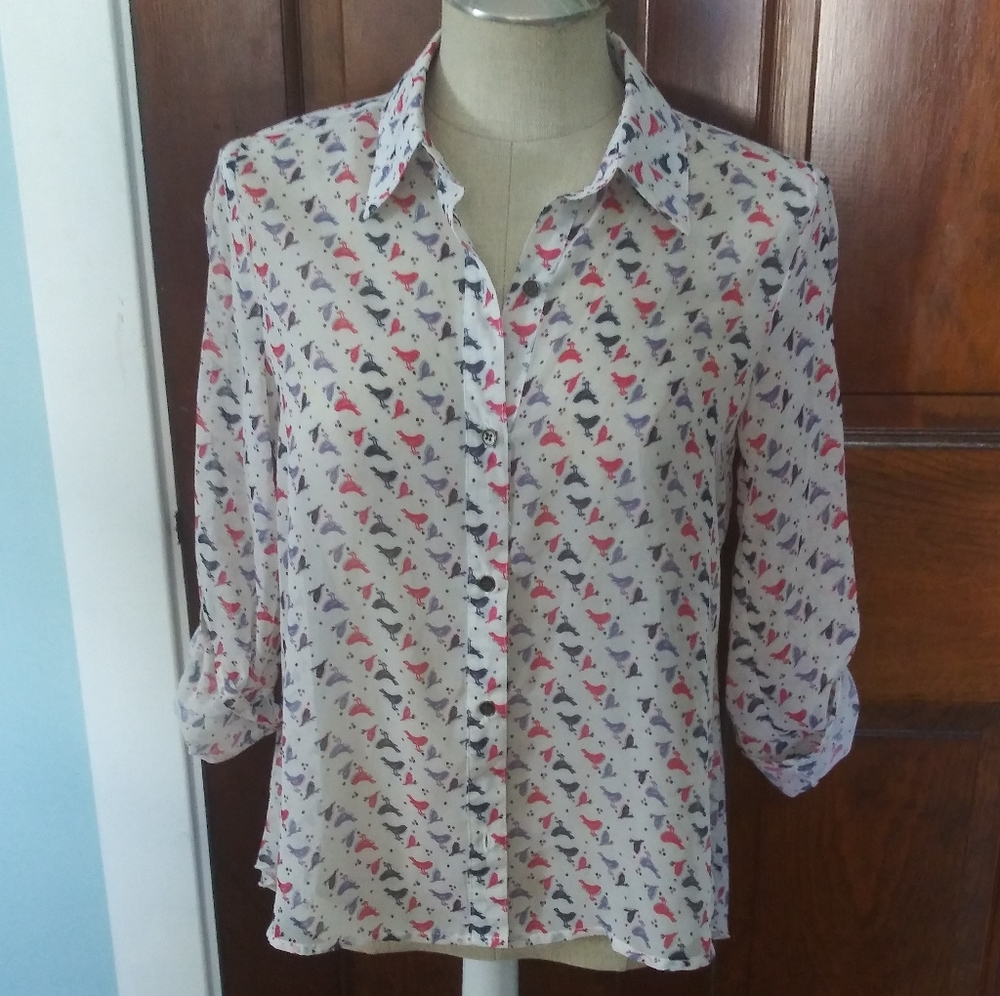 Love On a Hanger S Womens 3/4 sleeve blouse